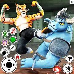 Скачать взломанную Kung Fu Animal: Fighting Games [Мод меню] MOD apk на Андроид