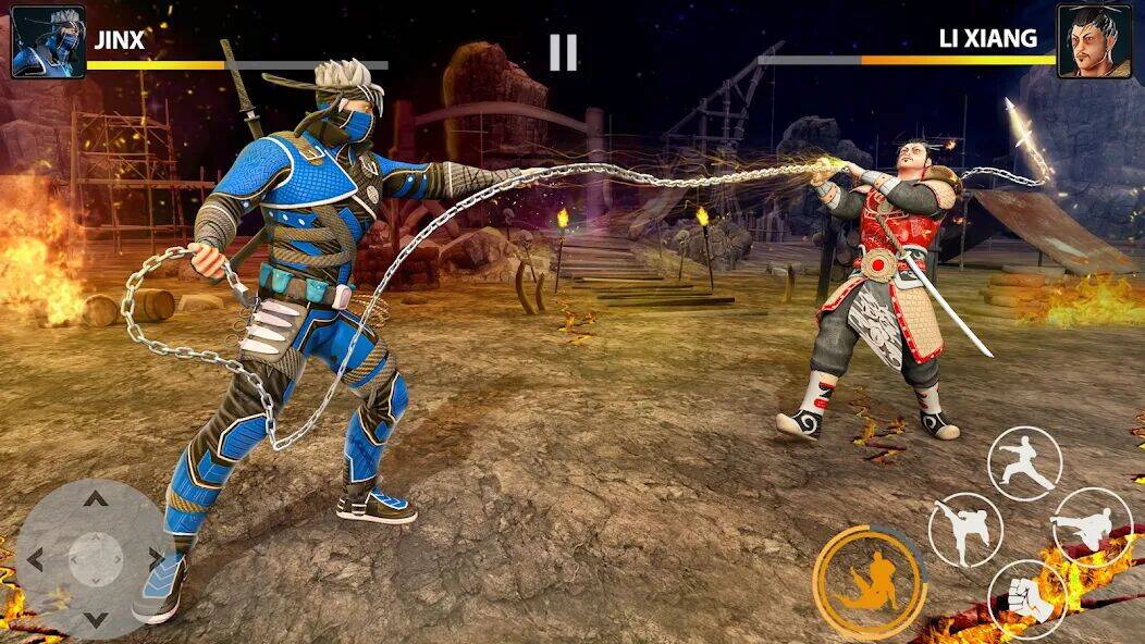 Скачать взломанную Ninja Master: Fighting Games [Бесплатные покупки] MOD apk на Андроид
