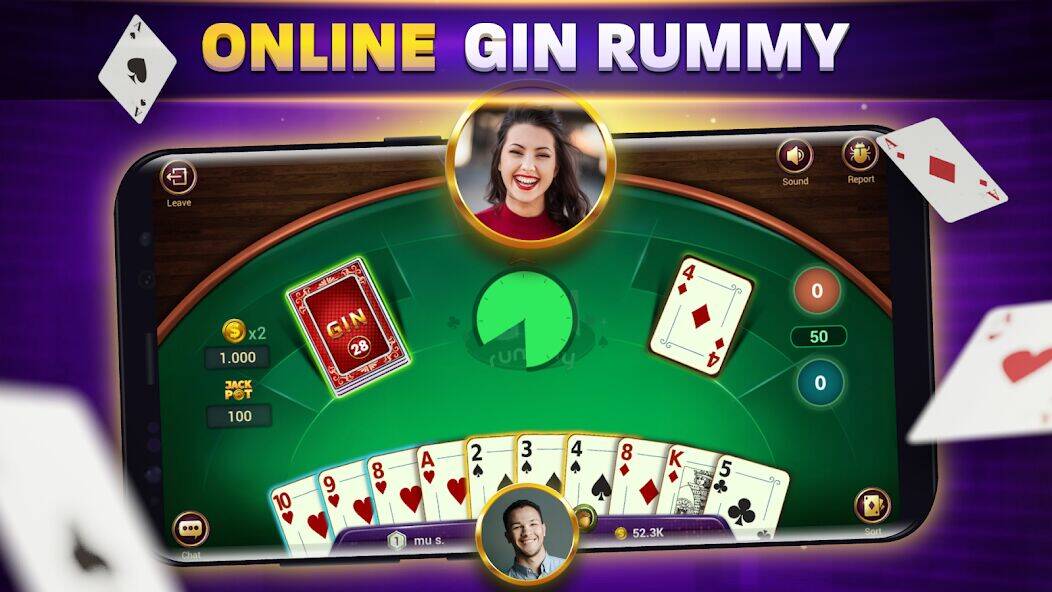 Скачать взломанную Gin Rummy - Online Card Game [Бесплатные покупки] MOD apk на Андроид