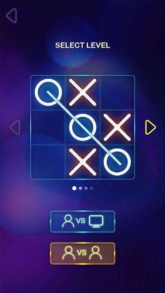 Скачать взломанную Tic Tac Toe 2 Player: XO Game [Много денег] MOD apk на Андроид