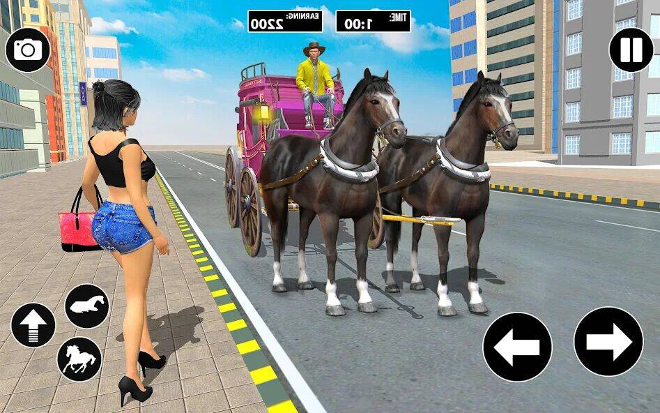 Скачать взломанную Такси на конной повозке [Много денег] MOD apk на Андроид