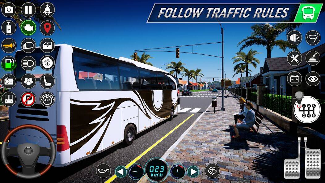 Скачать взломанную Real City Bus Simulator Games [Мод меню] MOD apk на Андроид