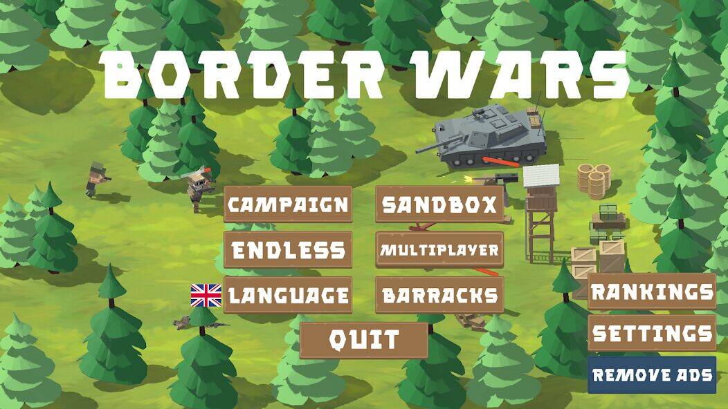 Скачать взломанную Пограничные войны Военные игры [Мод меню] MOD apk на Андроид