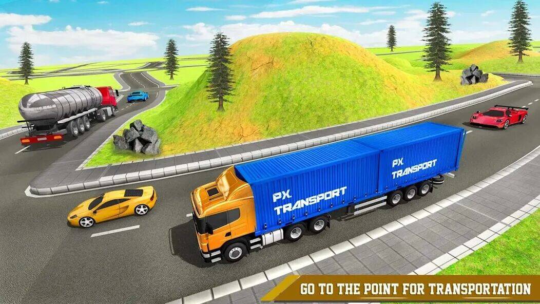 Скачать взломанную Cargo Transport Truck Driving [Мод меню] MOD apk на Андроид