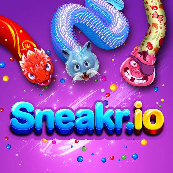 Скачать взломанную Sneak.io - Игра про змей [Бесплатные покупки] MOD apk на Андроид