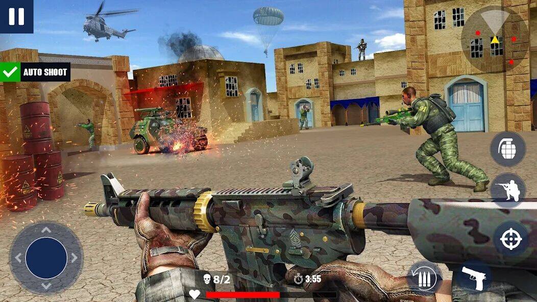 Скачать взломанную War Zone: Gun Shooting Games [Мод меню] MOD apk на Андроид