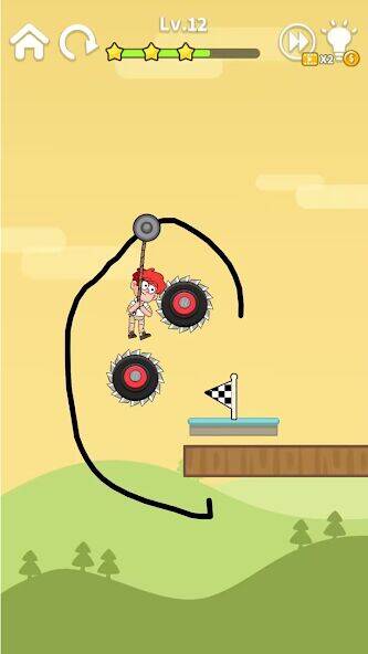 Скачать взломанную Zipline Rescue:физическая игра [Бесплатные покупки] MOD apk на Андроид