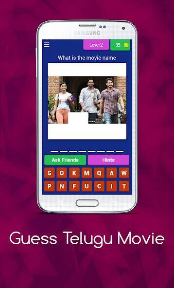 Скачать взломанную Guess Telugu Movie [Много монет] MOD apk на Андроид