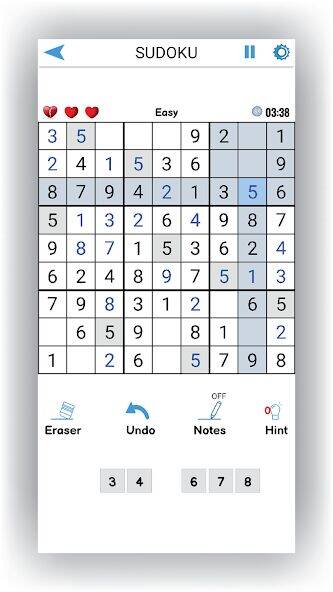 Скачать взломанную Sudoku Offline: Hard Puzzles [Много монет] MOD apk на Андроид