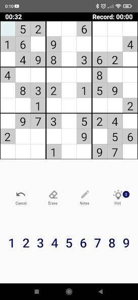 Скачать взломанную Sudoku Offline levels [Много денег] MOD apk на Андроид