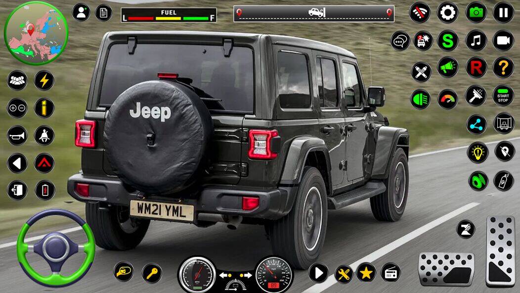 Скачать взломанную Jeep Driving Simulator offRoad [Много монет] MOD apk на Андроид
