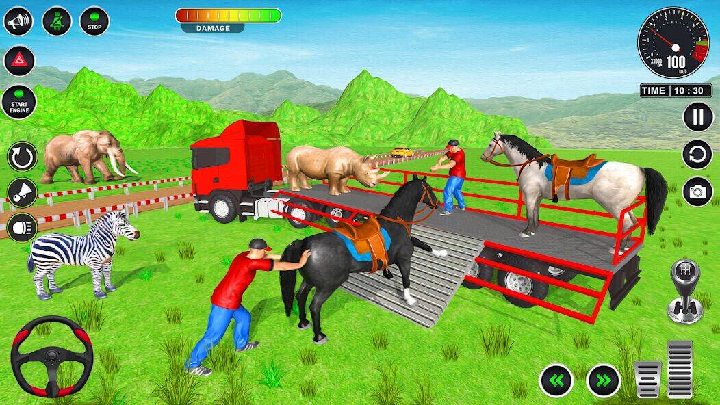 Скачать взломанную Animals Transport Truck Game [Много денег] MOD apk на Андроид
