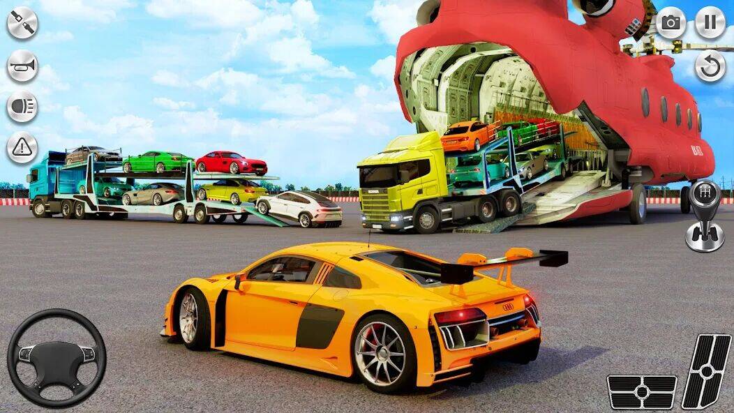 Скачать взломанную Car Transport Truck Games Sim [Бесплатные покупки] MOD apk на Андроид