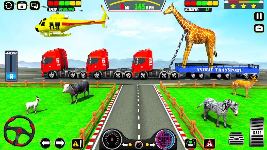 Скачать взломанную Animal Transport Driving Games [Мод меню] MOD apk на Андроид