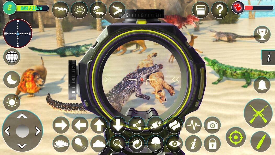 Скачать взломанную Crocodile Hunting Animal Games [Много монет] MOD apk на Андроид
