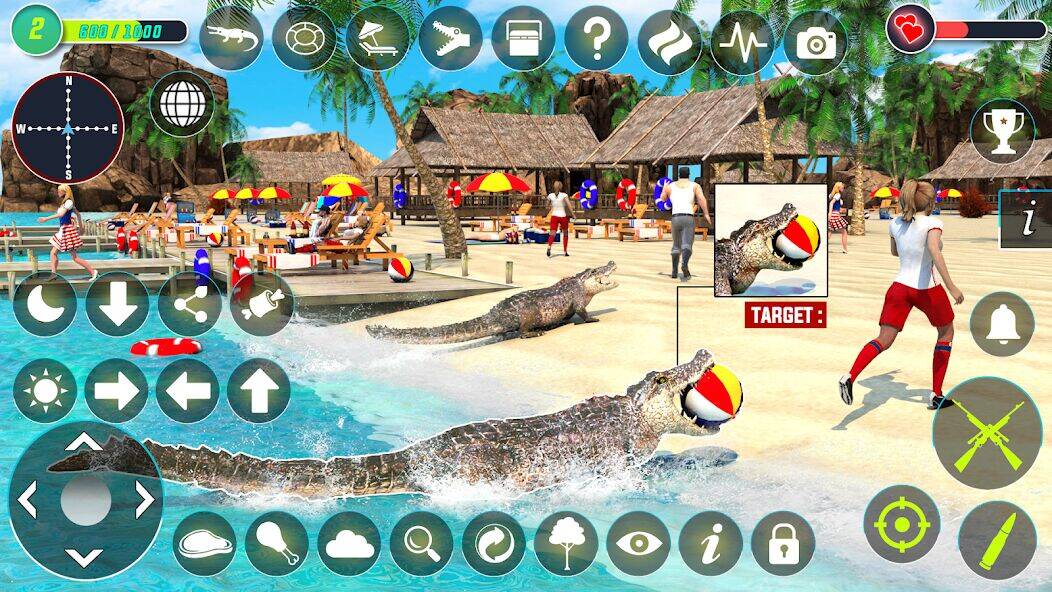 Скачать взломанную Crocodile Hunting Animal Games [Много монет] MOD apk на Андроид